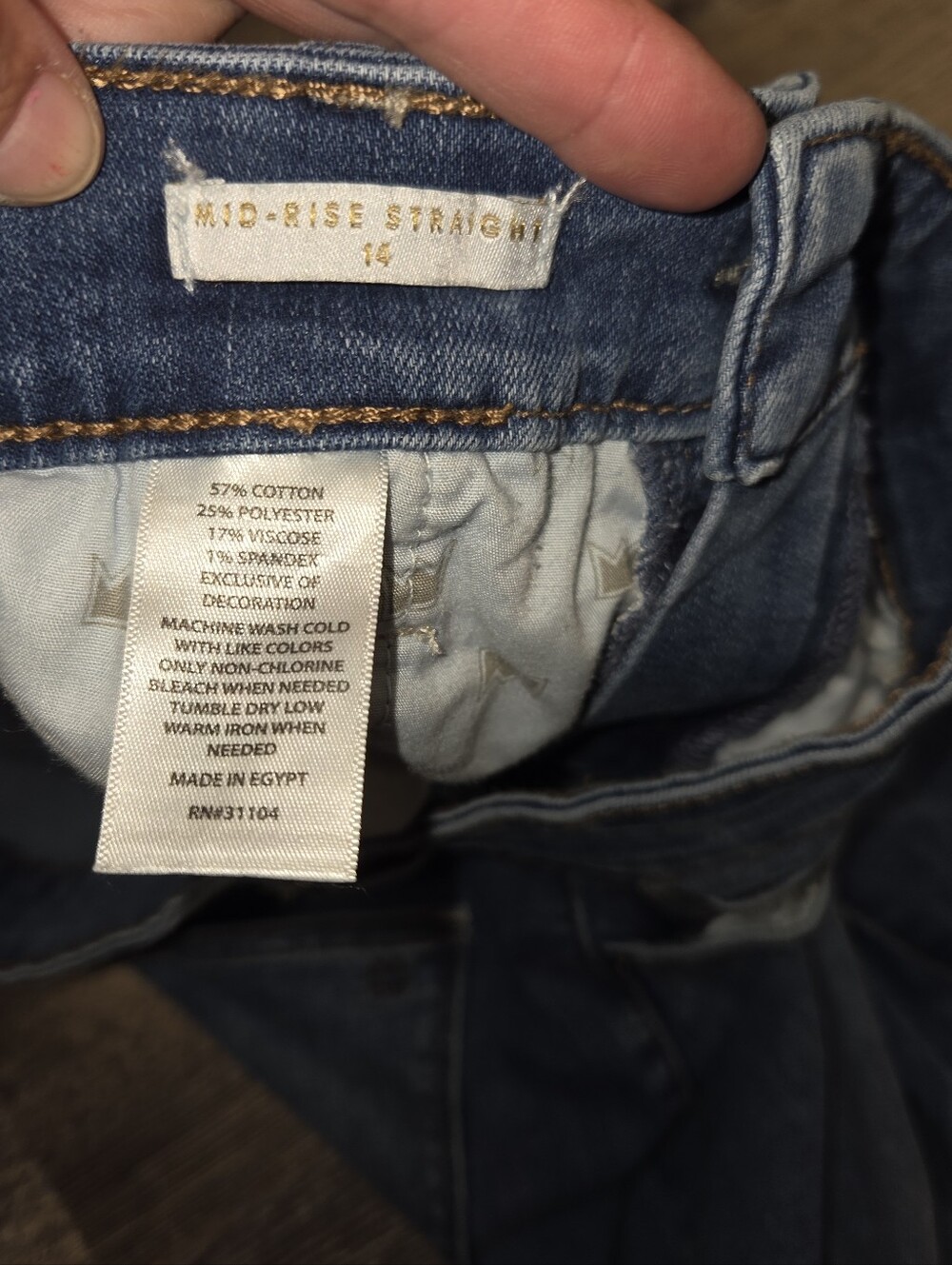Crown & Ivy Mid Rise Straight Leg Jeans - Picture 8 of 11